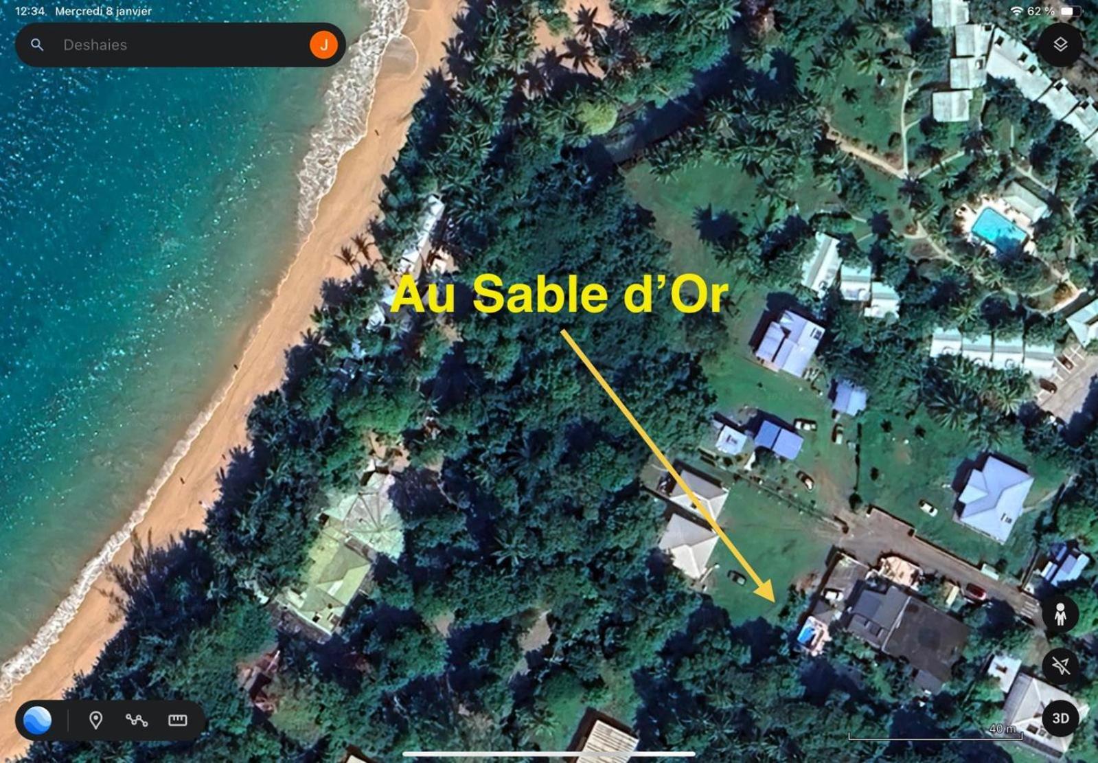 Au Sable D'Or - Spa - WIfi- Piscine Deshaies Esterno foto